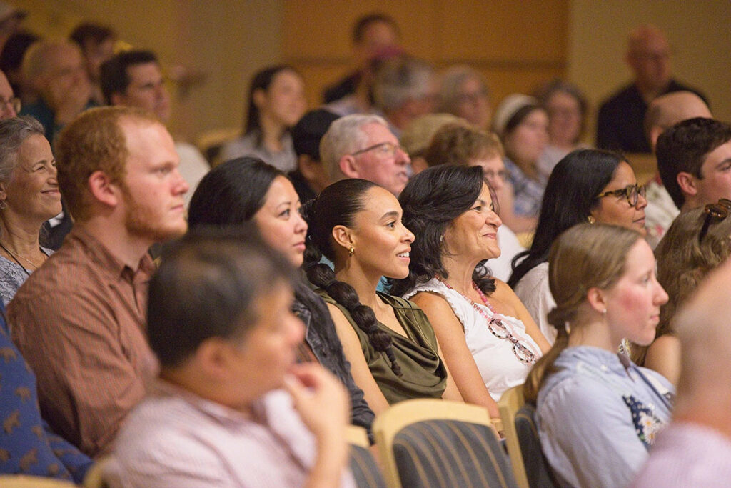 Audience watching the Mostly Modern Orchestra