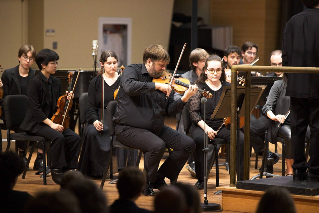 Concertmaster in the Mostly Modern Orchestra